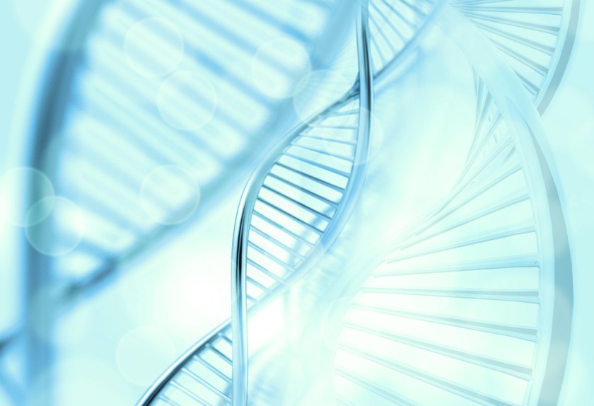 Abstract-molecules-medical-blue-background