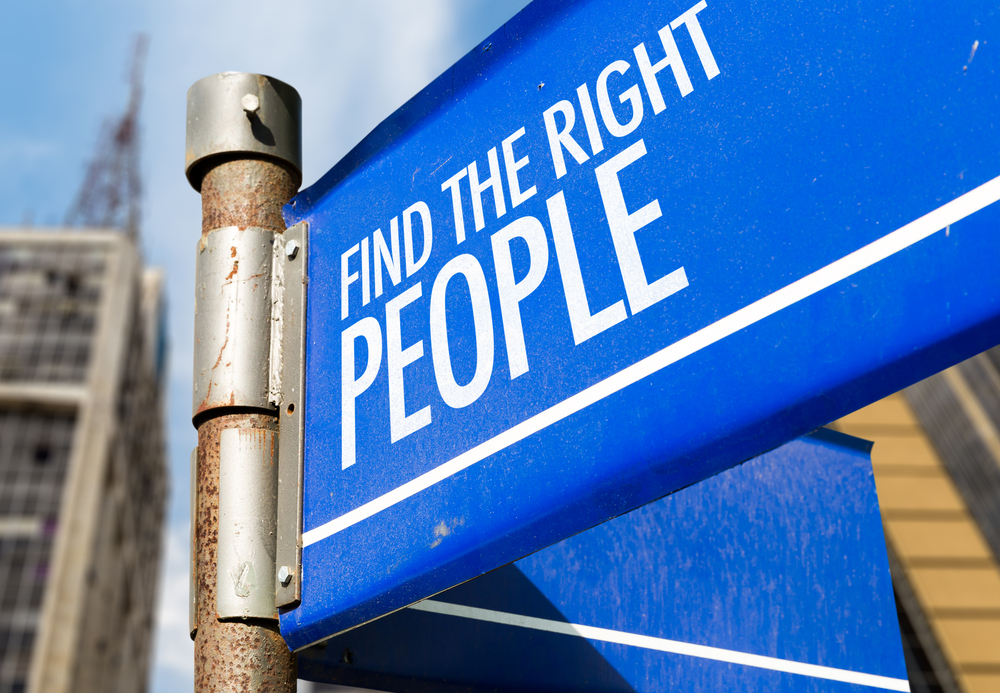 Find-The-Right-People-written-on-road-sign