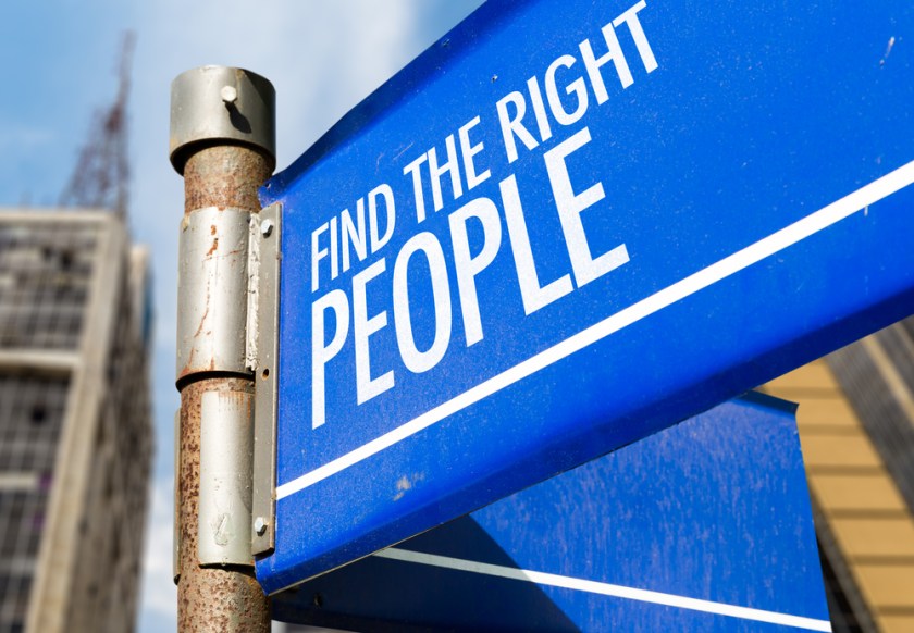 Find-The-Right-People-written-on-road-sign