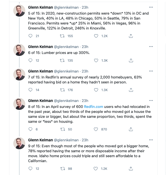 Glenn Kelman redfin twitter feed