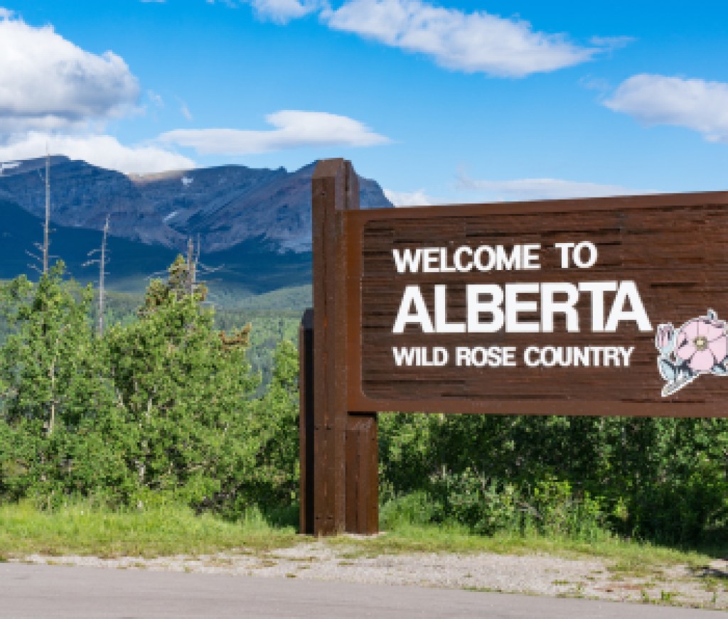 The Real Brokerage Alberta Canada Roadside Sign