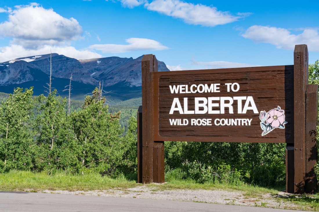The Real Brokerage Alberta Canada Roadside Sign