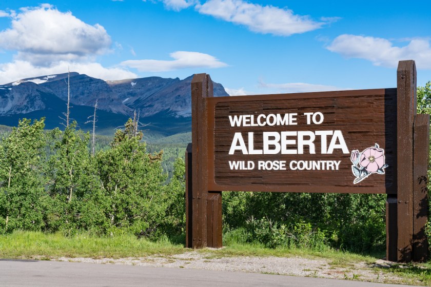 The Real Brokerage Alberta Canada Roadside Sign