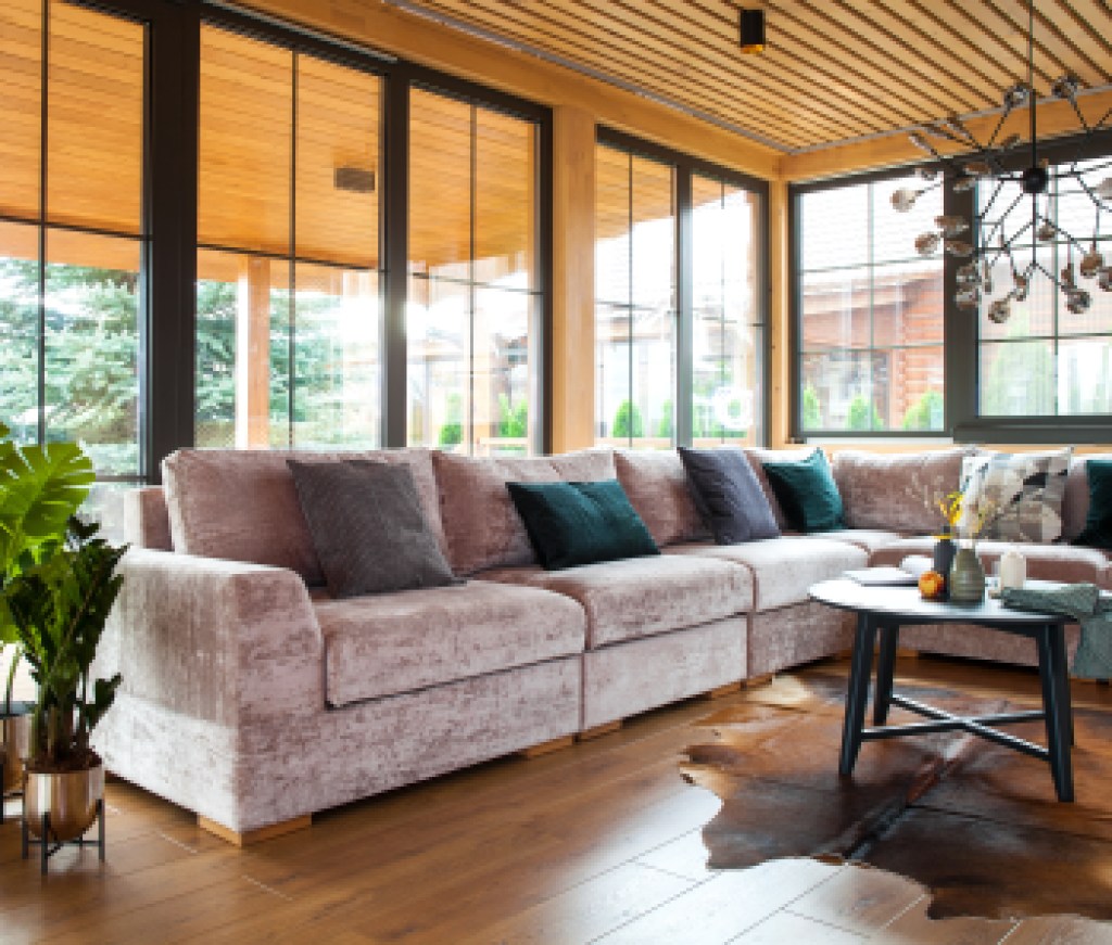 interior in a living room in private house