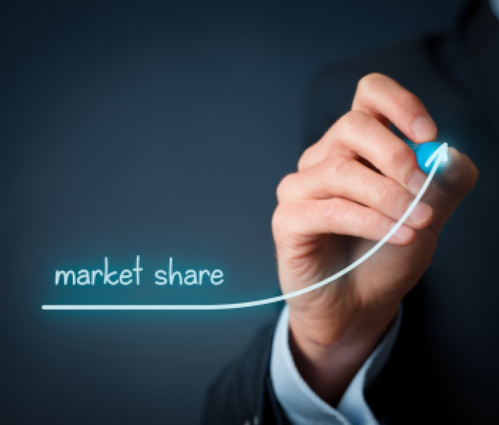 Market share increasing