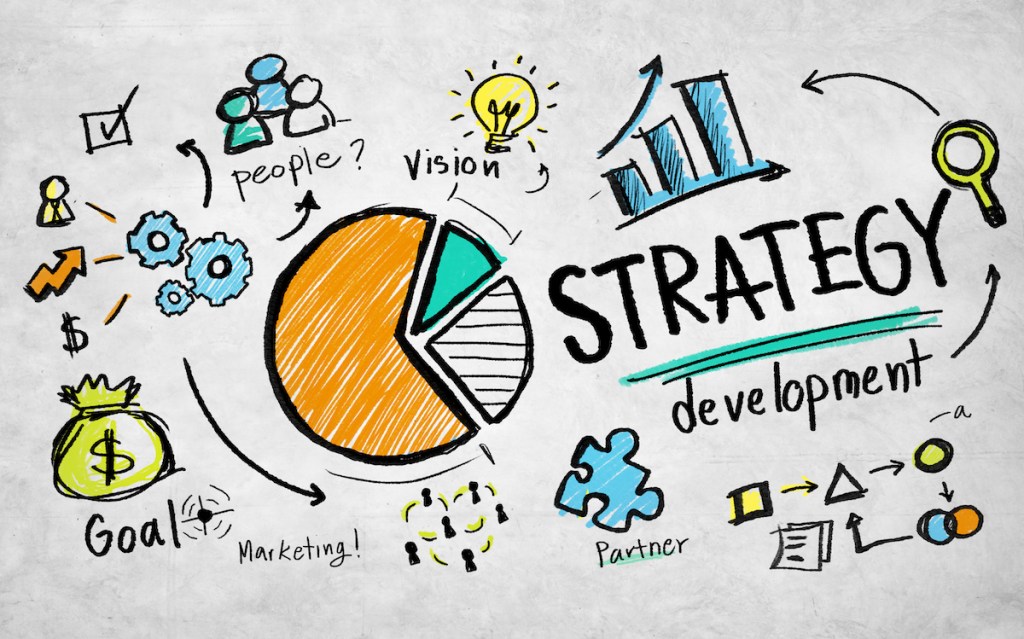 Strategy Development Goal Marketing Vision Planning Business Concept