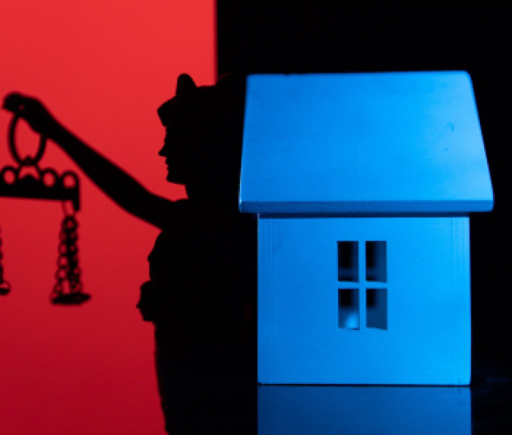 justice hammer and wood house