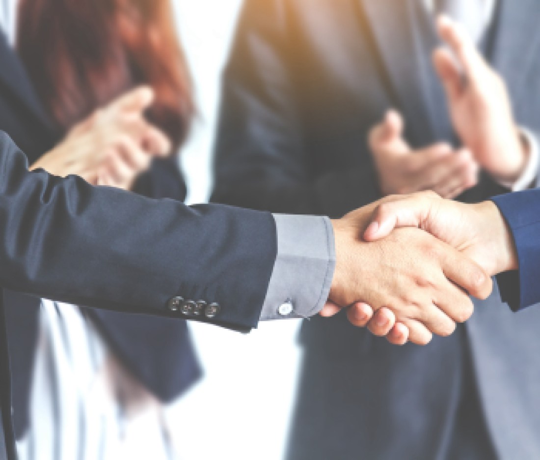 Handshake of business partners