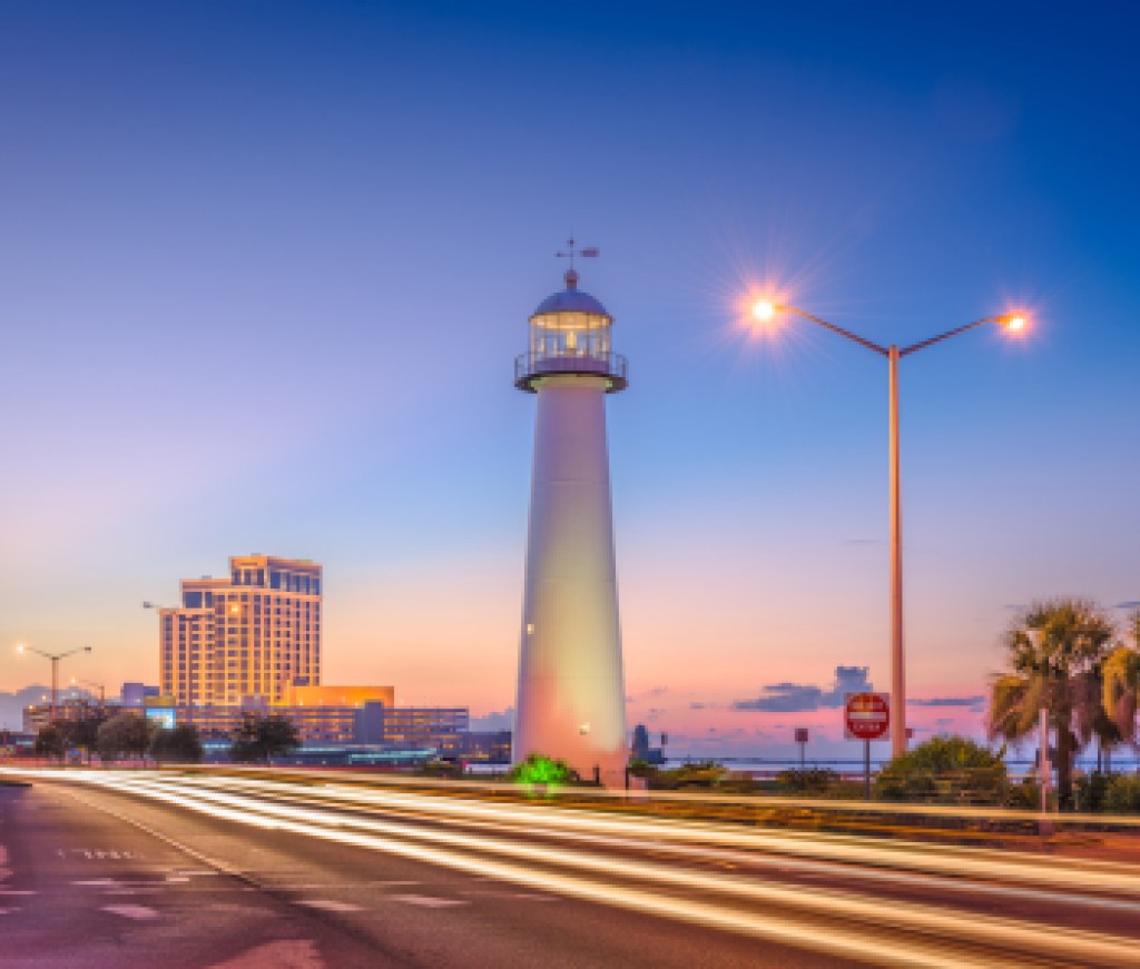 Biloxi, Mississippi, USA at Biloxi Lighthouse