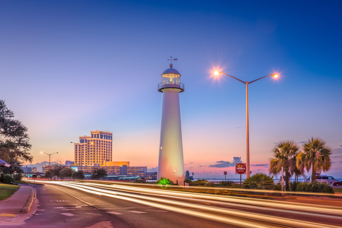 Biloxi, Mississippi, USA at Biloxi Lighthouse