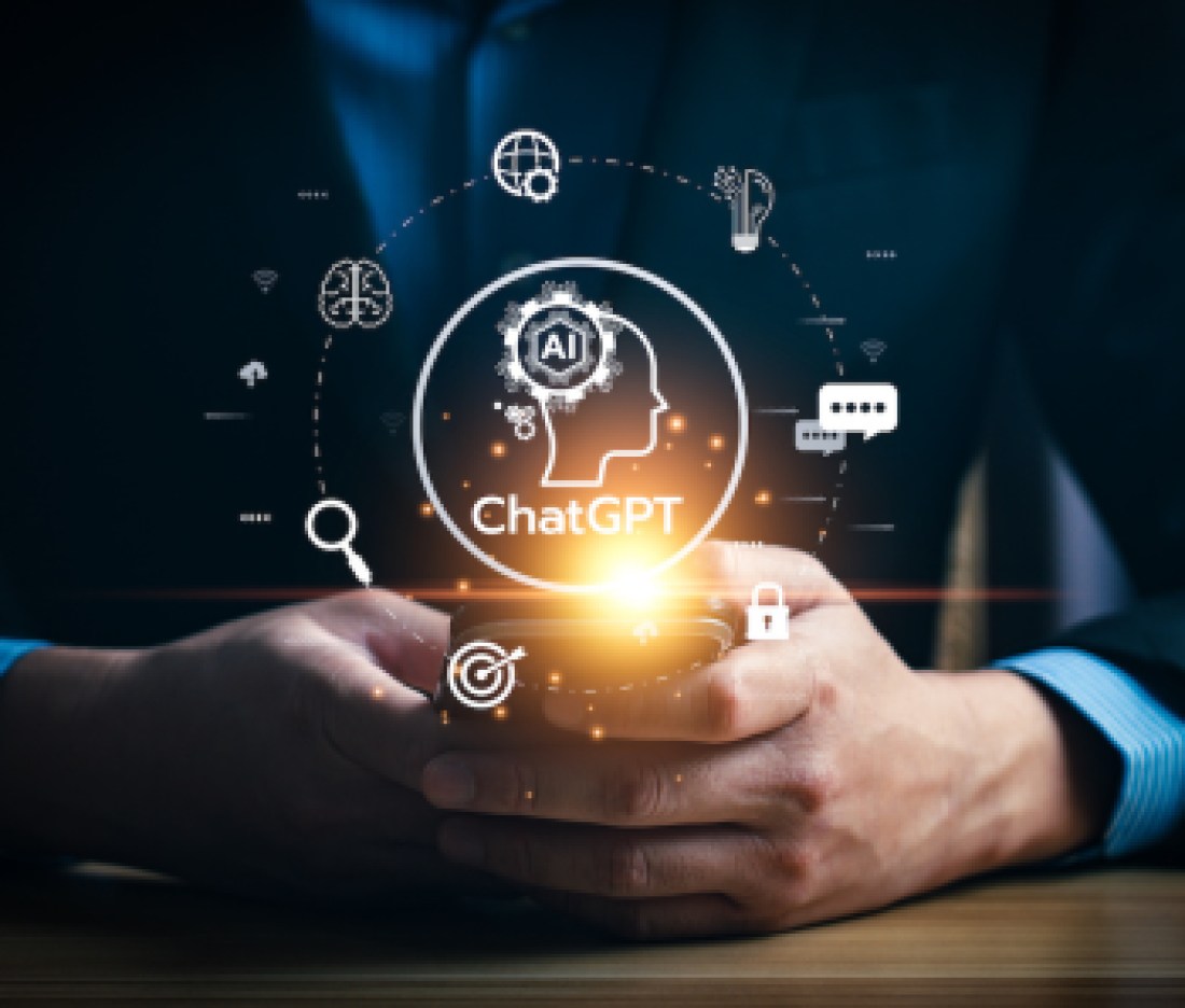 Chatgpt Chat with AI or Artificial Intelligence technology, business use AI smart technology by inputting, deep learning Neural networks to understand, respond to user inputs. future technology