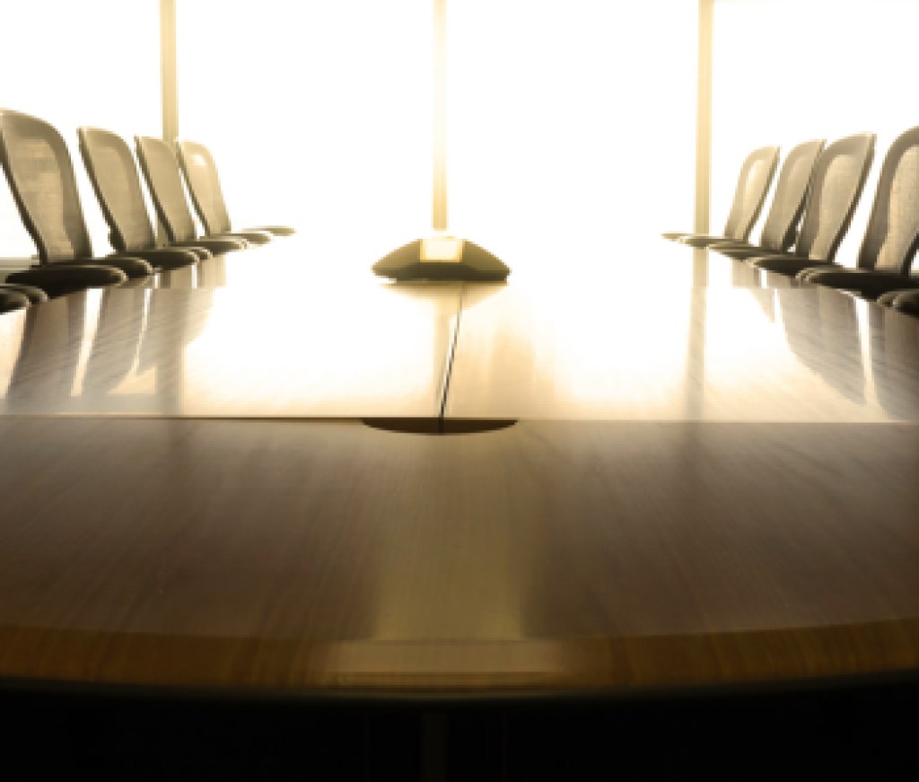 Table boardroom with chair in morning / meeting associate